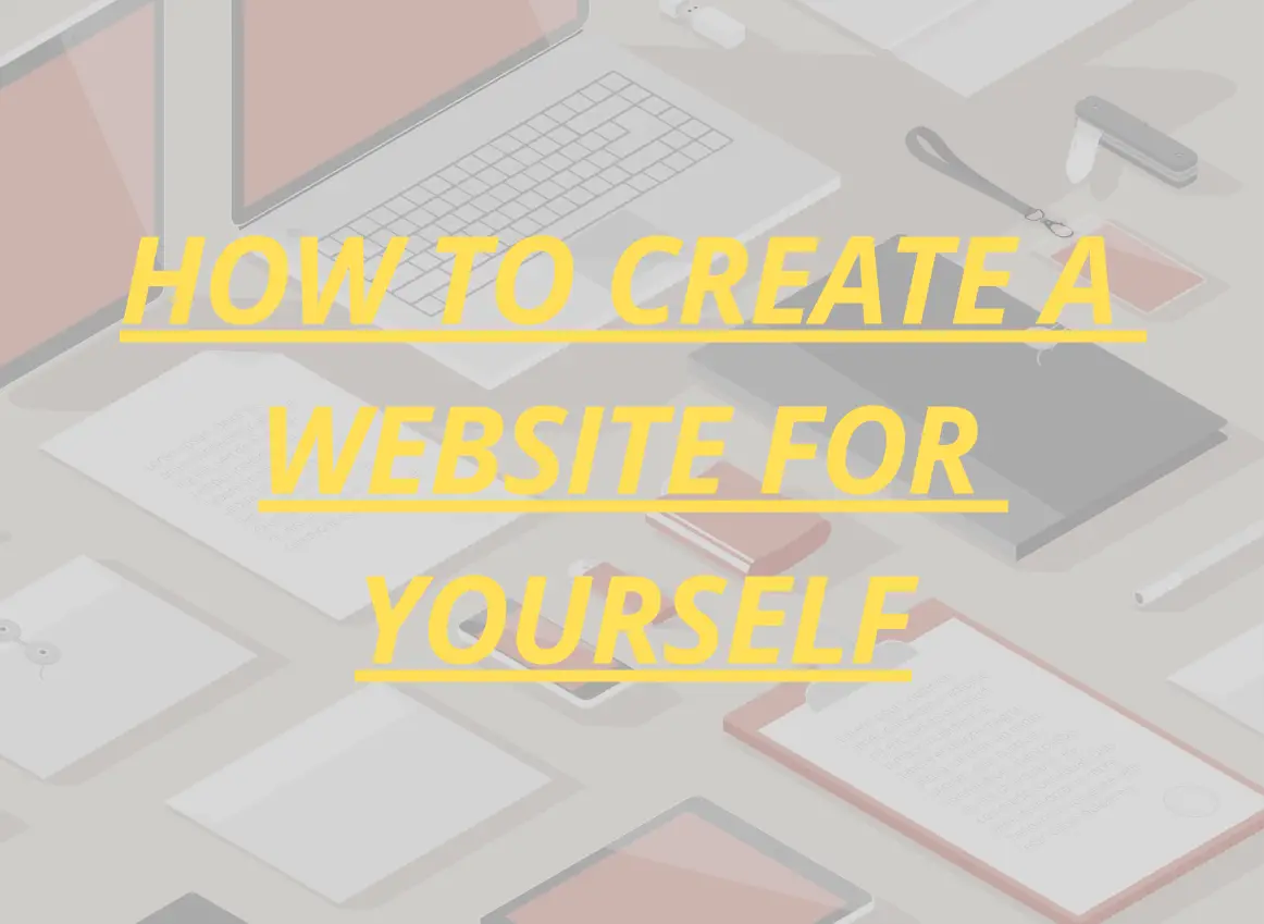 How to create a website for yourself