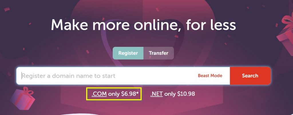 Domain name registration with Namecheap 