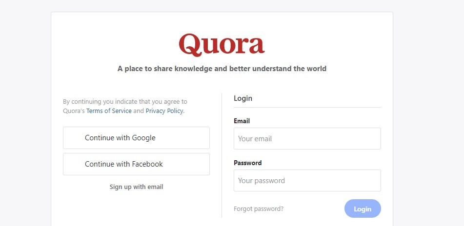 Use Quora to get traffic to your website 