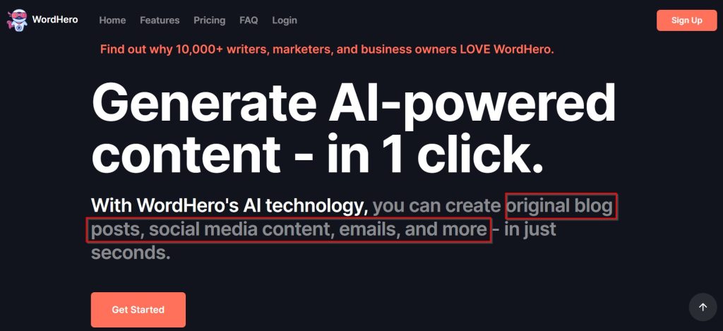 WordHero AI Writer
