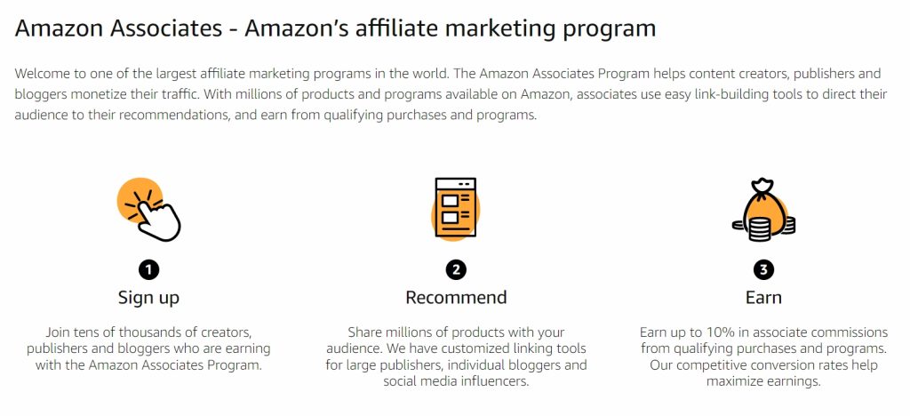 affiliate marketing with Amazon 